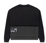 SP5DER DIFFUSED COLLEGIATE CREWNECK