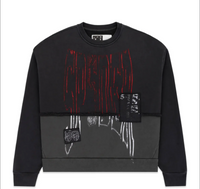 SP5DER DIFFUSED COLLEGIATE CREWNECK