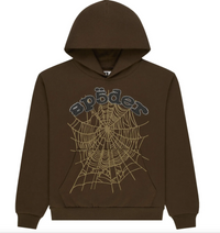 Sp5der Og Web Rhinestone Hoodie