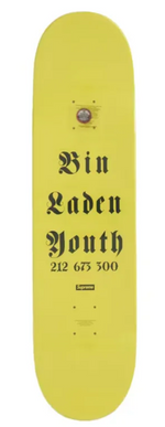 Supreme Dash Snow Skateboard Deck Yellow