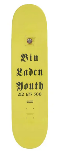 Supreme Dash Snow Skateboard Deck Yellow