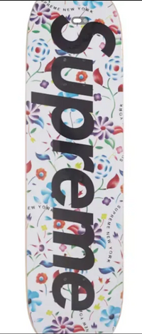 Supreme Airbrushed Floral Skateboard Deck SS19
