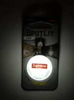 Supreme x NiteIze SpotLit Box Logo LED Light Carabiner Keychain (SS19) Rare